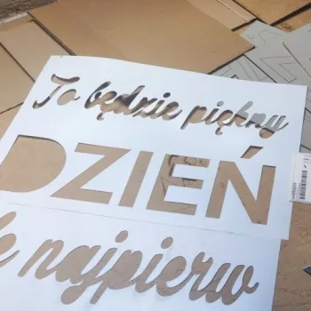 szablon napisu to bedzie piekny dzien dekoracja scienna