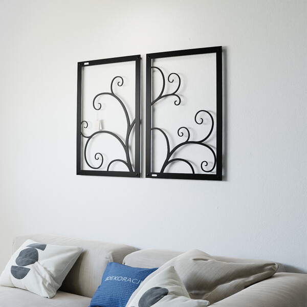 3000927 pięknie wycięte laserem Panel ażurowy 3d Dyptyk Zawijasy  zdjęcie 3