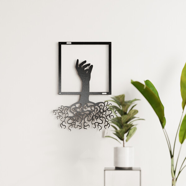 3000928 pięknie wycięte laserem Panel ażurowy 3d Ręka  z drewnianej płyty