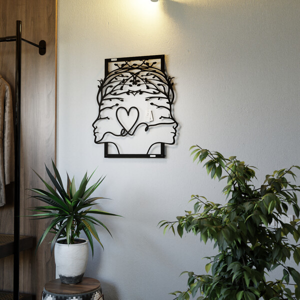 dekoracja na ścianę Panel ażurowy 3d głowy i serce 3000934 zdjęcie 8