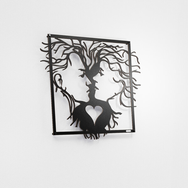 Panel ażurowy 3d twarze 3000938 z płyty meblowej