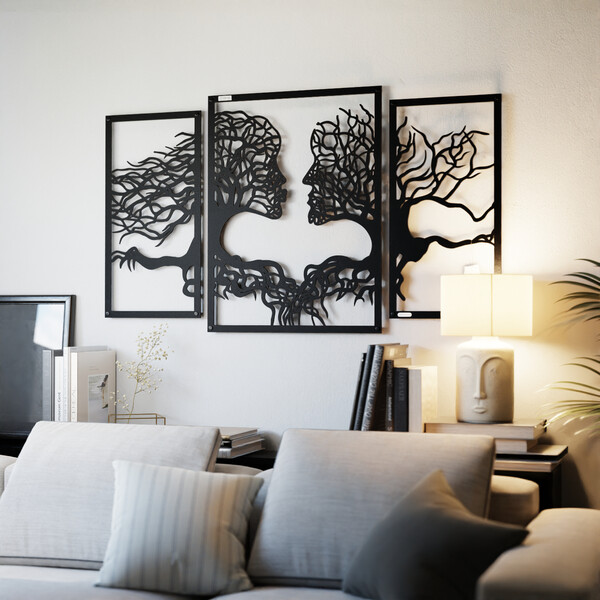 3000943 pięknie wycięte laserem Tryptyk drzewa i zakochani  zdjęcie 6