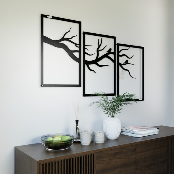 Panele ażurowe 3d tryptyk drzewo 3000944 zdjęcie 4