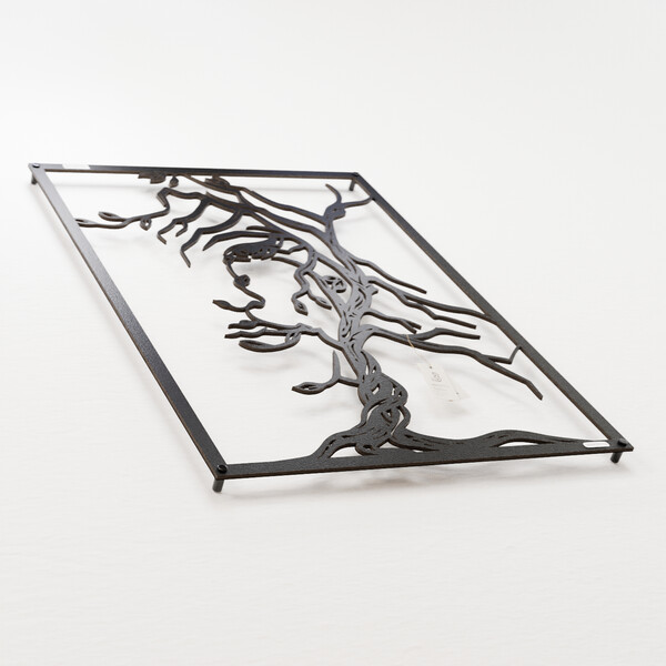 3000946 pięknie wycięte laserem Panel ażurowy 3d korzenie  z czarnej płyty