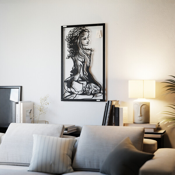 3000947 pięknie wycięte laserem Panel ażurowy 3d kobieta  zdjęcie 6