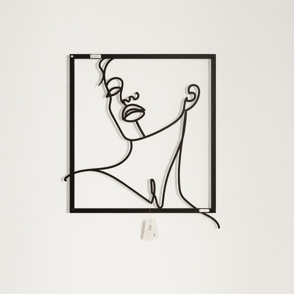 3000981 pięknie wycięte laserem Panel line art kobieta  płyta meblowa front