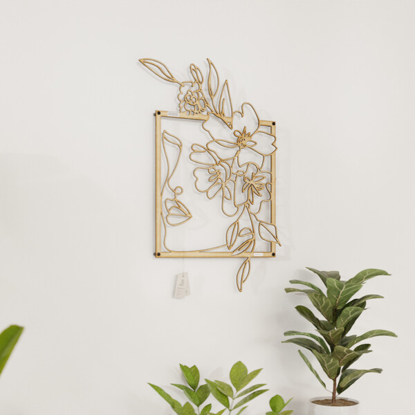 Panel dekoracyjny kobieta 3000998 ze sklejki brzozowej