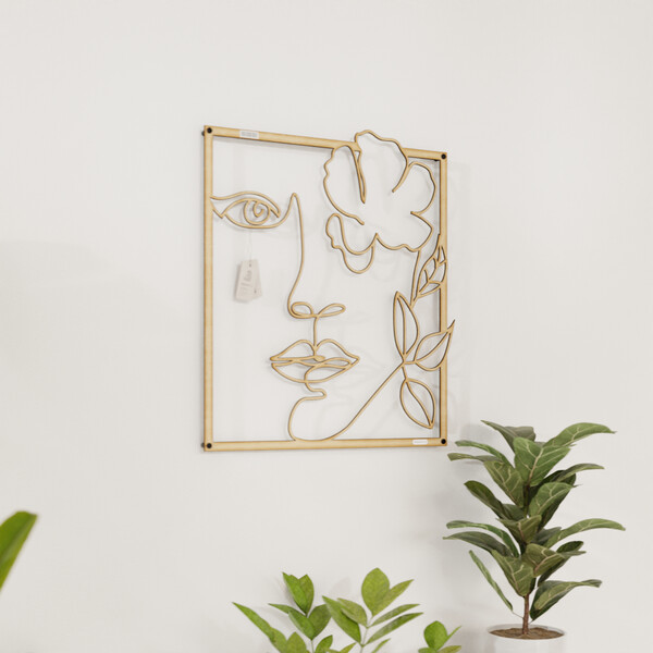 Panel dekoracyjny kobieta 3000999 ze sklejki brzozowej