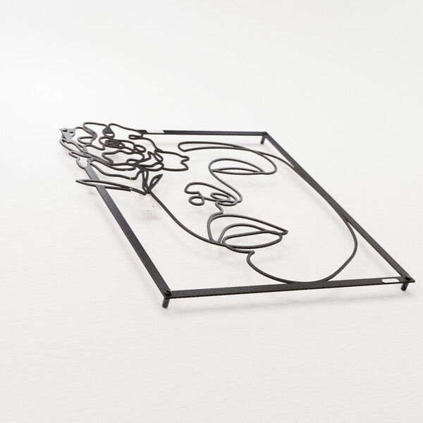 3001000 pięknie wycięte laserem Panel dekoracyjny kobieta  z czarnej płyty