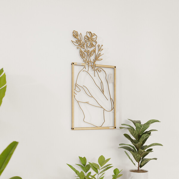 Panel dekoracyjny postać kobiety 3001011 ze sklejki brzozowej