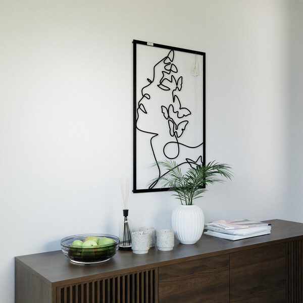 Panel dekoracyjny kobieta z motylami 3001012 zdjęcie 4