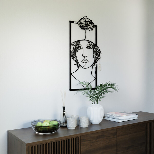 Panel dekoracyjny zamyślona kobieta 3001014 zdjęcie 4