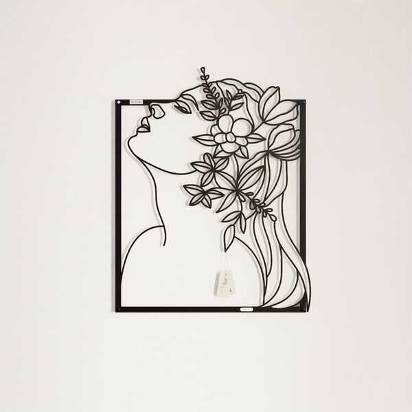 3001016 pięknie wycięte laserem Panel dekoracyjny kobieta z kwiatami  płyta meblowa front
