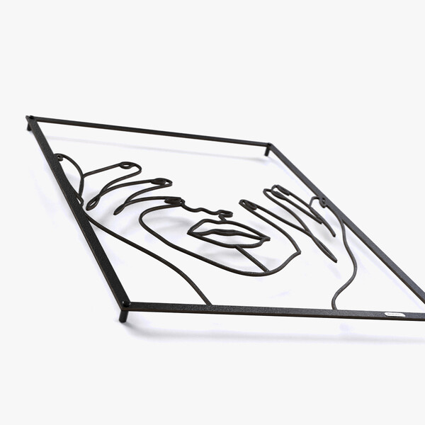 Panel dekoracyjny dłonie kobiety 3001020 z czarnej matowej płyty