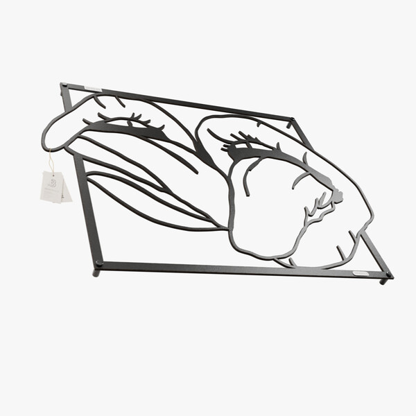 dekoracja na ścianę Panel dekoracyjny języki 3001028 czarna hdf