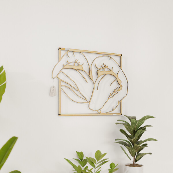 Panel dekoracyjny języki 3001028 ze sklejki brzozowej