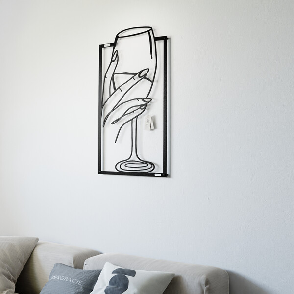 3001030 pięknie wycięte laserem Panel dekoracyjny kieliszek wina  zdjęcie 3