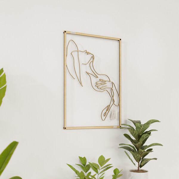 Panel dekoracyjny kobieta 3001033 ze sklejki brzozowej