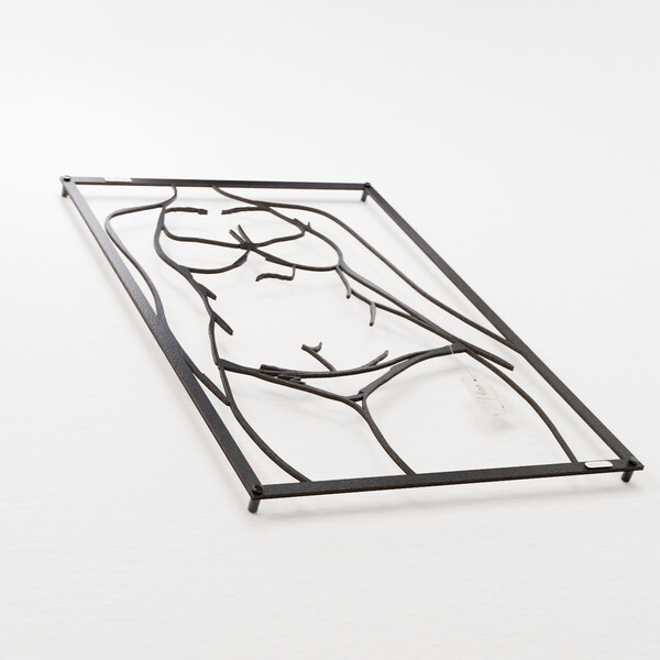 3001037 pięknie wycięte laserem Panel dekoracyjny kobiece bikini  z czarnej płyty