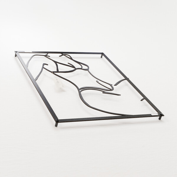 3001038 pięknie wycięte laserem Panel dekoracyjny kobiece bikini  z czarnej płyty