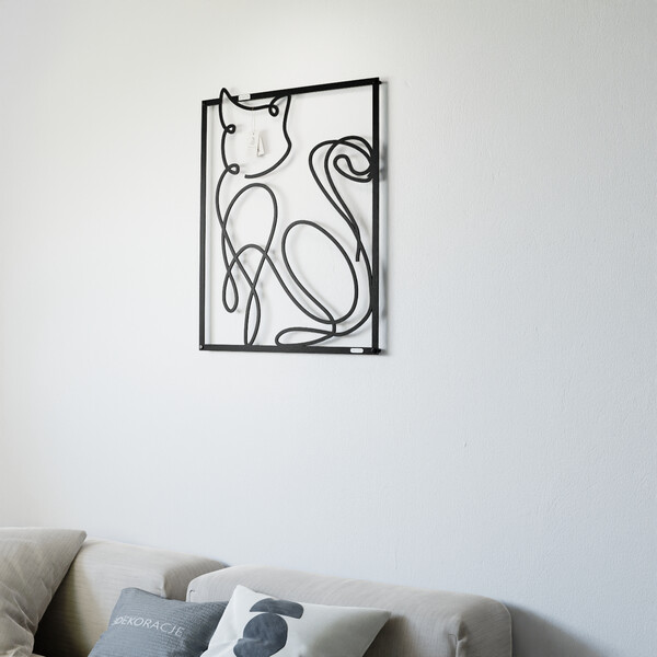 3001049 pięknie wycięte laserem Panel dekoracyjny kot  zdjęcie 3