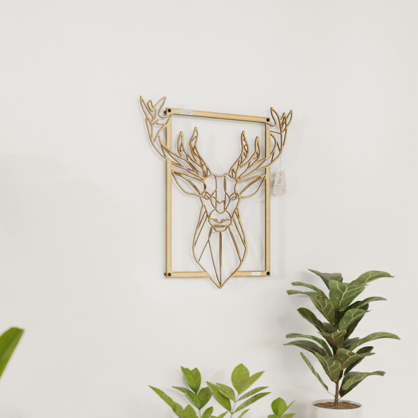 Panel dekoracyjny jeleń 3001056 ze sklejki brzozowej