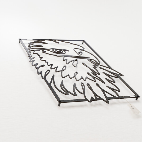 3001059 pięknie wycięte laserem Panel dekoracyjny orzeł  z czarnej płyty