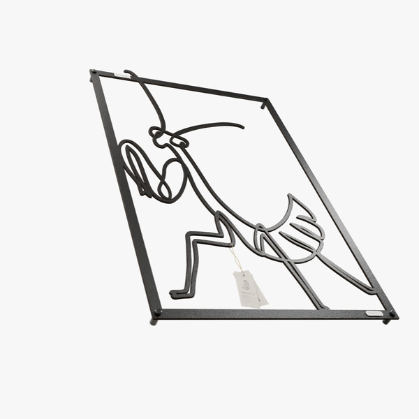 dekoracja na ścianę Panel dekoracyjny pasikonik 3001060 czarna hdf