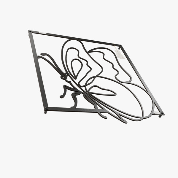 dekoracja na ścianę Panel dekoracyjny motyl 3001061 czarna hdf