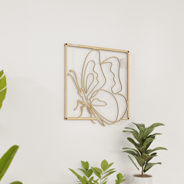 Panel dekoracyjny motyl 3001061 ze sklejki brzozowej