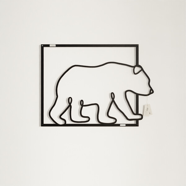 3001062 pięknie wycięte laserem Panel dekoracyjny niedźwiedź  płyta meblowa front