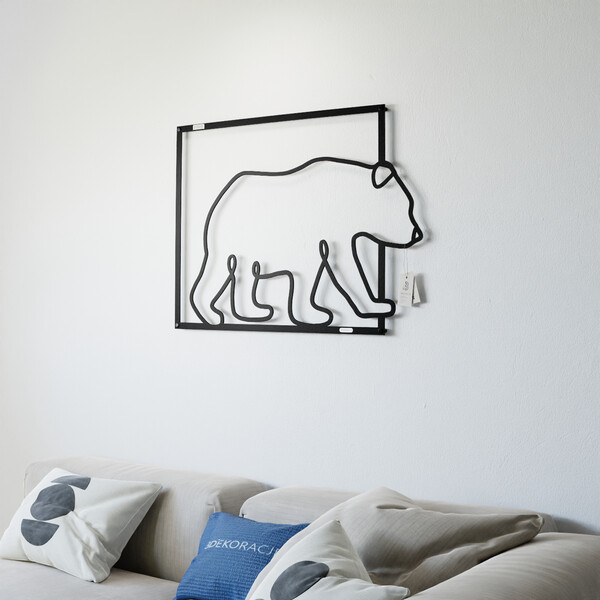 3001062 pięknie wycięte laserem Panel dekoracyjny niedźwiedź  zdjęcie 3