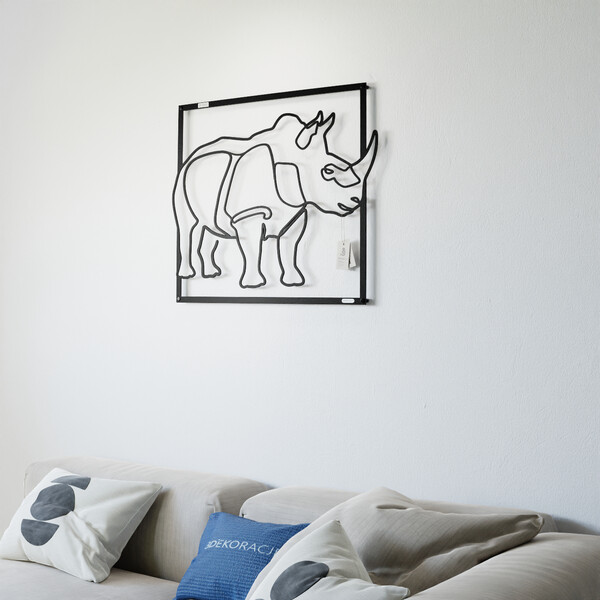 3001065 pięknie wycięte laserem Panel dekoracyjny nosorożec  zdjęcie 3