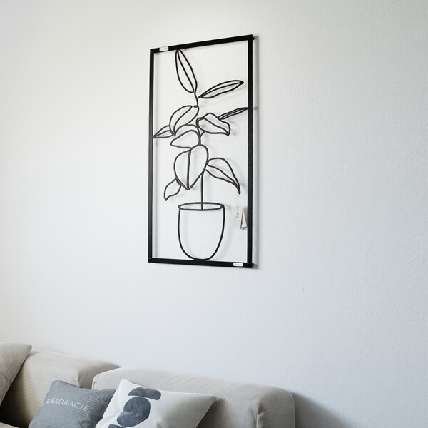 3001077 pięknie wycięte laserem Panel dekoracyjny kwiat w donicy  zdjęcie 3