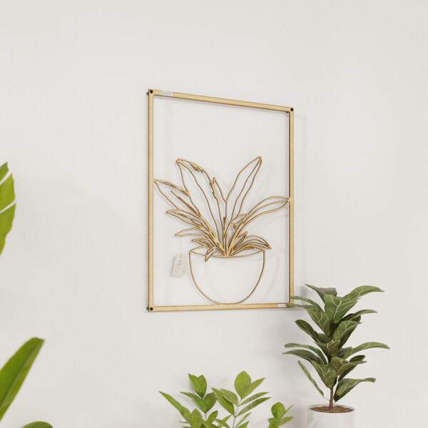 Panel dekoracyjny kwiatek 3001080 ze sklejki brzozowej