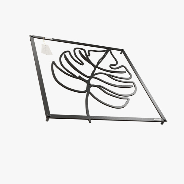 dekoracja na ścianę Panel dekoracyjny monstera 3001089 czarna hdf