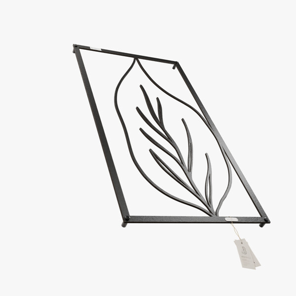 dekoracja na ścianę Panel dekoracyjny liść 3001107 czarna hdf