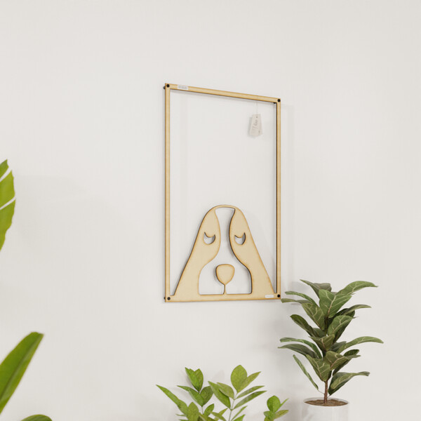 Panel dekoracyjny pies 3001159 ze sklejki brzozowej