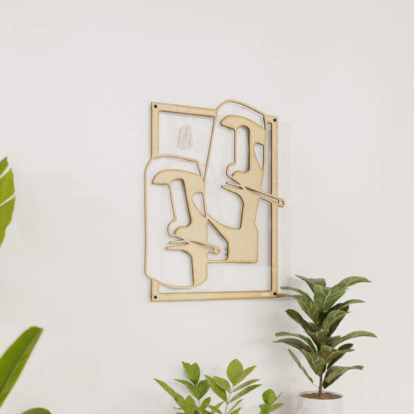 Panel dekoracyjny fajki 3001167 ze sklejki brzozowej