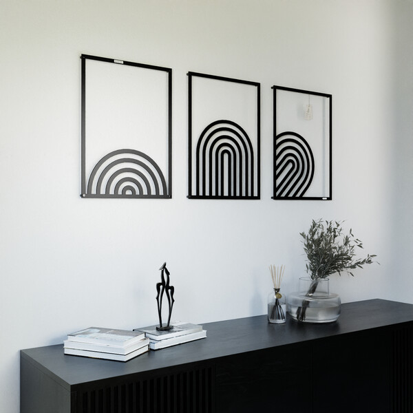 Tryptyk ażurowy geometryczne półkola 3001211 zdjęcie 4