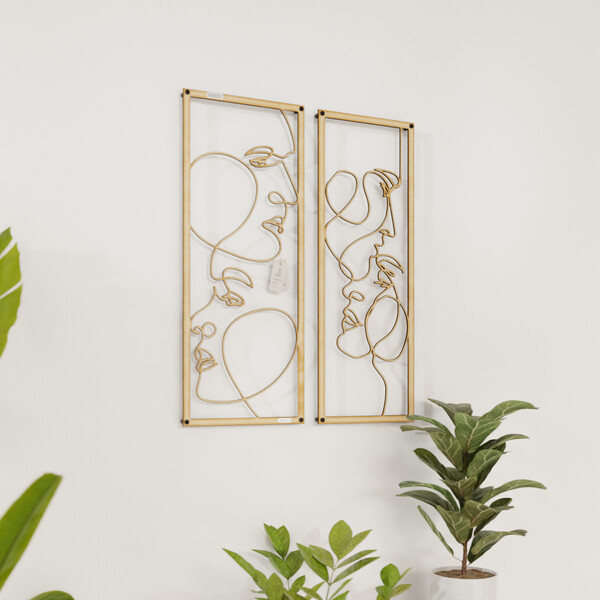 Dyptyk ażurowy zakochani 3001218 ze sklejki brzozowej