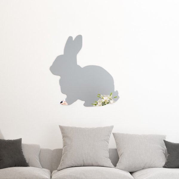 Lustro akrylowe Zając Dekoracja ścienna - lustro 
