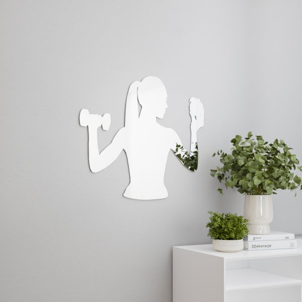 Lustro akrylowe fitnes dekoracyjne lustro na ścianę