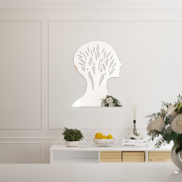 Lustro akrylowe głowa Dekoracja ścienna - lustro 