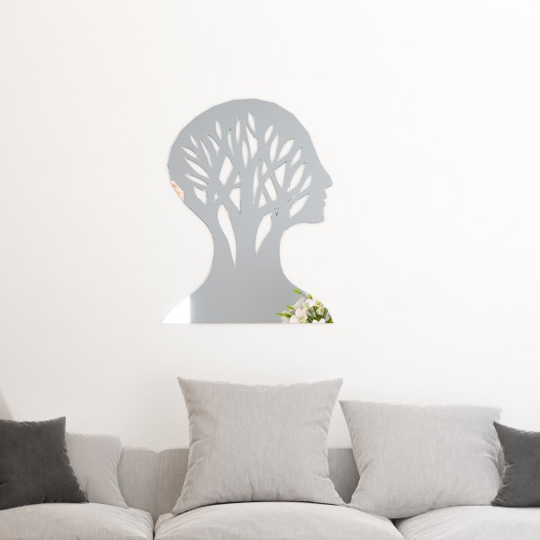 Lustro akrylowe głowa Dekoracja ścienna - lustro 