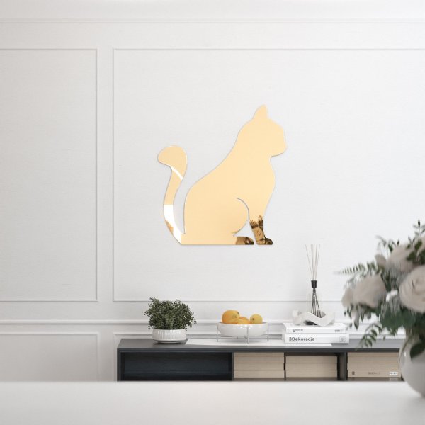 Lustro akrylowe kotek Dekoracja ścienna - lustro 