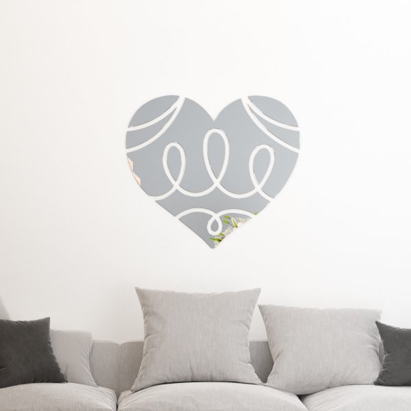 Lustro akrylowe serce Dekoracja ścienna - lustro 