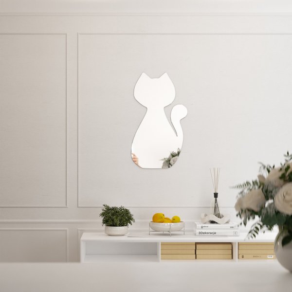 Lustro akrylowe kotek Dekoracja ścienna - lustro 