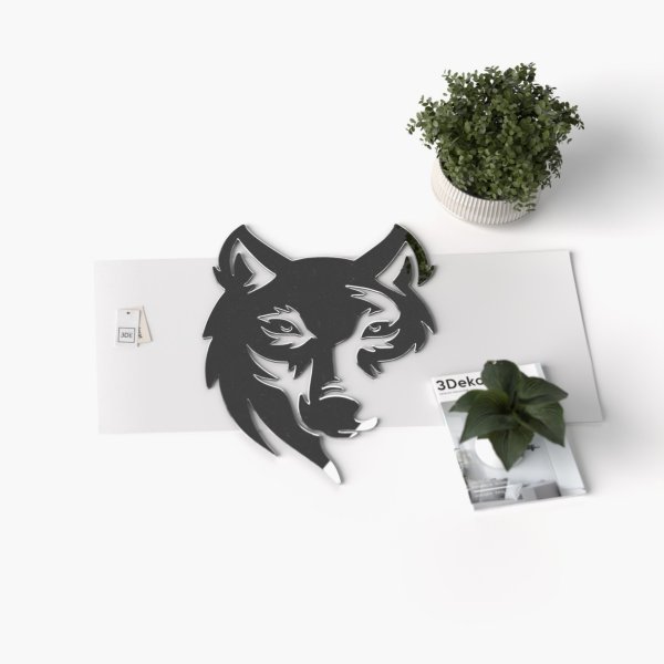 Lustro akrylowe wilk Lustro akrylowe wilk dekoracyjne lustro na ścianę