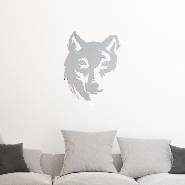 Lustro akrylowe wilk Dekoracja ścienna - lustro 